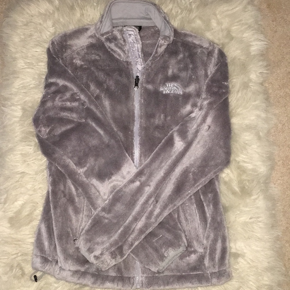 The North face fuzzy fleece zip up
